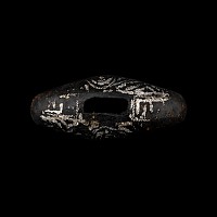 Scandinavian Viking Age Silver Inlaid Iron Hilt Guard