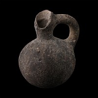 Holy Land Black-Burnished Spouted Vessel