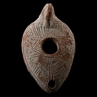 Large Byzantine Period Terracotta Oil Lamp