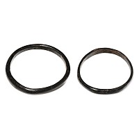 Roman Brown-Black Glass Bangle Pair