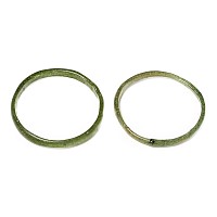 Roman Green Glass Bangle Pair