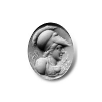 Roman Amethyst Gemstone of the Goddess Minerva
