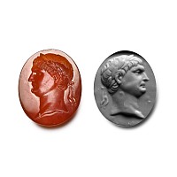 Neoclassical Carnelian Gemstone of Roman Emperor Trajan