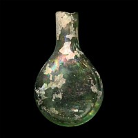 Roman Green Glass Perfume Flask