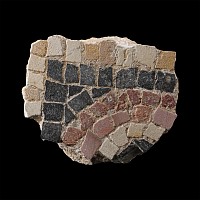 Late Roman Floor Mosaic Corner Fragment