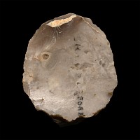 British Stone Age Knapped Flint Scraper from Farnham