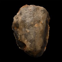 British Stone Age Bull-Nosed Flint Scraper from Rodsel