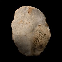 British Stone Age Knapped Flint Scraper from Tilford