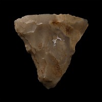 British Stone Age Large Knapped Flint Chisel Tip Arrowhead from Farnham