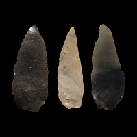 British Stone Age Knapped Flint Blades from Farnham