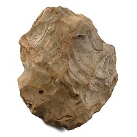British Stone Age Mousterian Knapped Flint Bifacial Handaxe from Farnham Made by Neanderthal Man