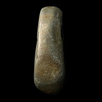British Stone Age Polished Green Tuff Axe Head
