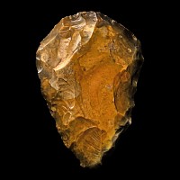 British Stone Age Knapped Flint Handaxe from the Thames Valley