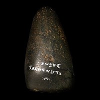 French Stone Age Green Stone Polished Axe Head