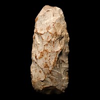 French Stone Age Knapped Cream Flint Adze