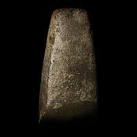 Stone Age Polished Black Stone Axe Head