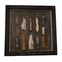 Set of French Stone Age Knapped Flint Tools from Various Locations