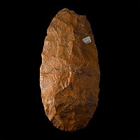 Very Large African Stone Age Homo Erectus Knapped Quartzite Handaxe