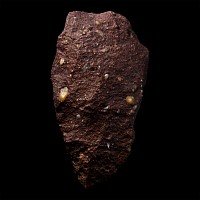African Stone Age Homo Erectus Knapped Red Stone Handaxe
