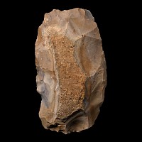 Very Large French Stone Age Knapped Flint Axe Head