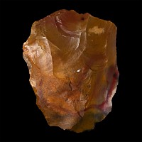 Stone Age Mousterian Knapped Fontmaure Jasper Neanderthal Scraper