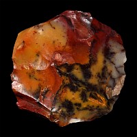 Stone Age Mousterian Knapped Fontmaure Jasper Neanderthal Ovate Scraper