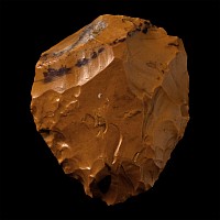 Stone Age Mousterian Knapped Fontmaure Jasper Neanderthal Bifacial Handaxe