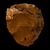 Stone Age Mousterian Knapped Fontmaure Jasper Neanderthal Bifacial Handaxe