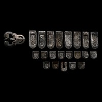 Langobardic Silver Sword Belt Set