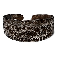 Viking Stamped Silver Bracelet