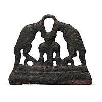 Viking Age Bronze Odin with Ravens Fire Striker