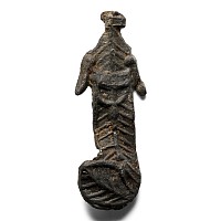 Medieval Pewter Prince Arthur Ostrich Feather Pilgrim's Badge