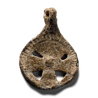 Medieval Pewter Cross Pilgrim's Pendant