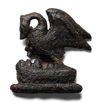 Medieval Pewter Pelican Badge