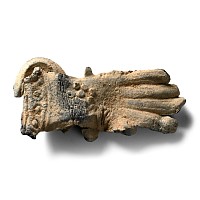 Medieval Pewter Gauntlet Pilgrim's Badge