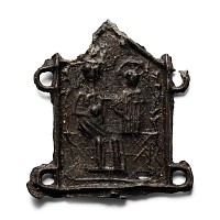 Medieval Pewter Pilgrim's Badge with Mary and Child