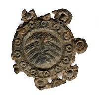 Medieval Pewter John the Baptist  Pilgrim's Badge