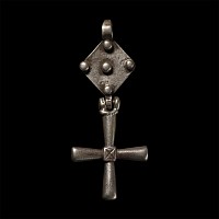 Late Medieval Silver Cross on Hanger