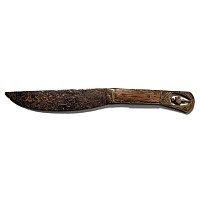Medieval Iron Knife with Bronze Pommel