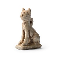Egyptian White Cat Amulet