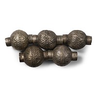 Western Asiatic Silver-Coloured Metal Bead Group