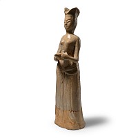 Chinese Sui Standing Female Figure