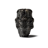 Neo-Assyrian Black Stone Multifacetted Pazuzu Head