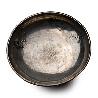 Sasanian Silver Footed Rib Bowl