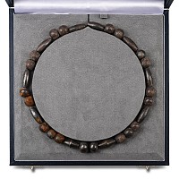 Mesopotamian Heavy Silver Bead Necklace