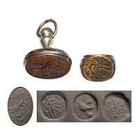 Western Asiatic Engraved Calligraphic Stamp Seal Group