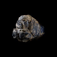 Western Asiatic Lapis Lazuli Throne Fitting with Lion