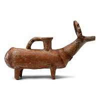 Amlash Terracotta Stag Rhyton