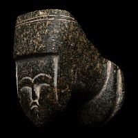 Seljuk Carved Stone Head of a Prince