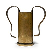American WWII Shell Casing 'De Bevrijding - Nijmegen' Trench Art Vase